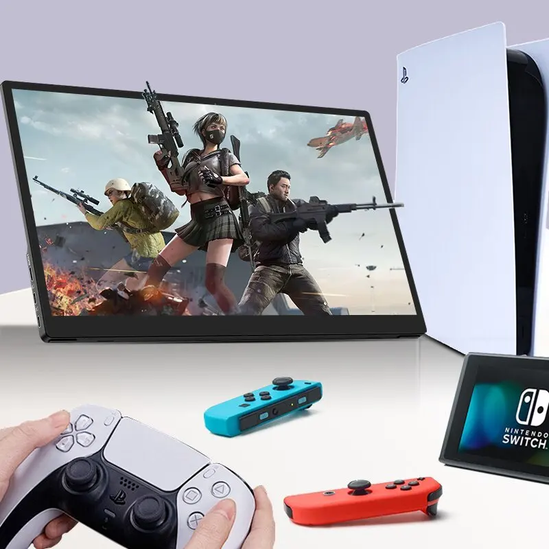 LANLIPU 14inch  Portable Monitor 1920*1200 16: 10 IPS HDR Extension Display For Laptop/PC XBox PS4 / 5 Switch Cell Phone Gaming