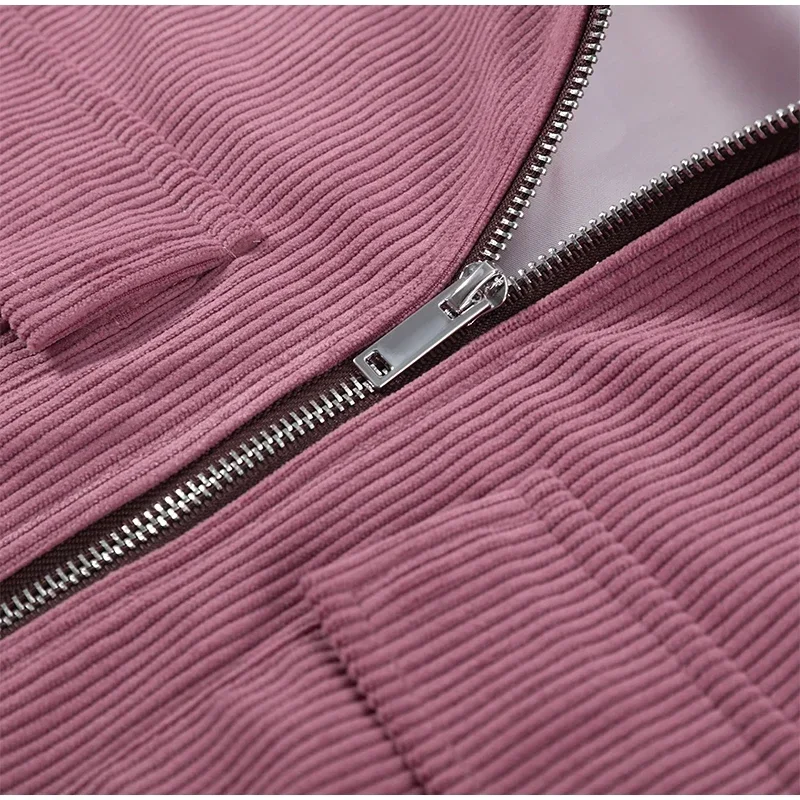 Damen Spitzen-Blazer-Jacke mit V-Ausschnitt, langen Ärmeln und Schnürung an der Taille, kurzer Mantel, Herbst 2026, High-Street-Oberbekleidung – Detail 20