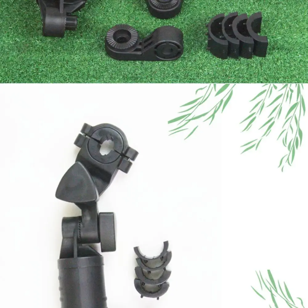 Golf Umbrella Holder Adjustable Cart Mount Stand Sturdy Plastic Bracket Rack For Golf Push Cart Weather Protection Gear