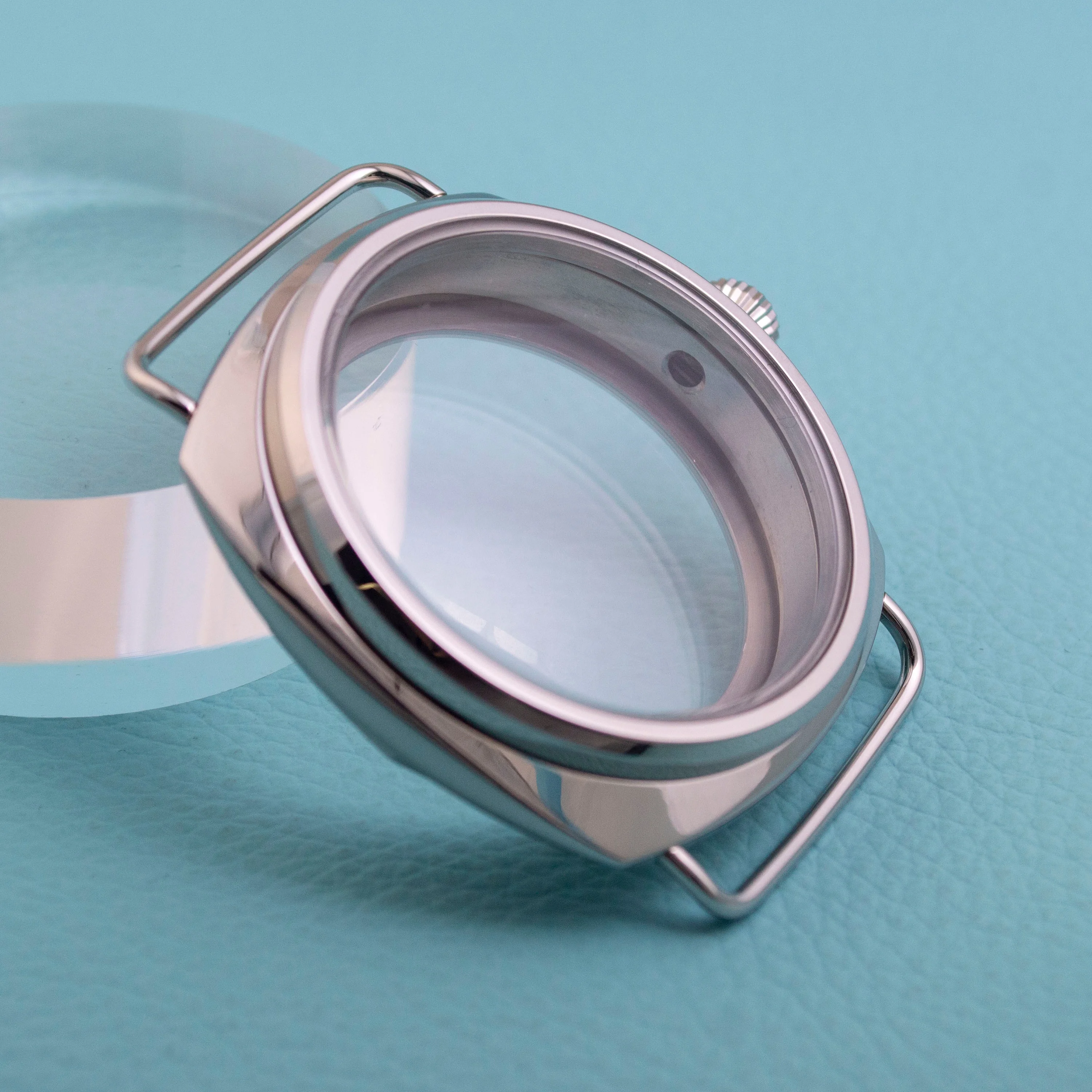 Stainless Steel Watch Case Retro PAM 3646WL Watch Case for ETA6497/6498/ST3600 Watchcase 10ATM Waterproof 47mm Watch Case