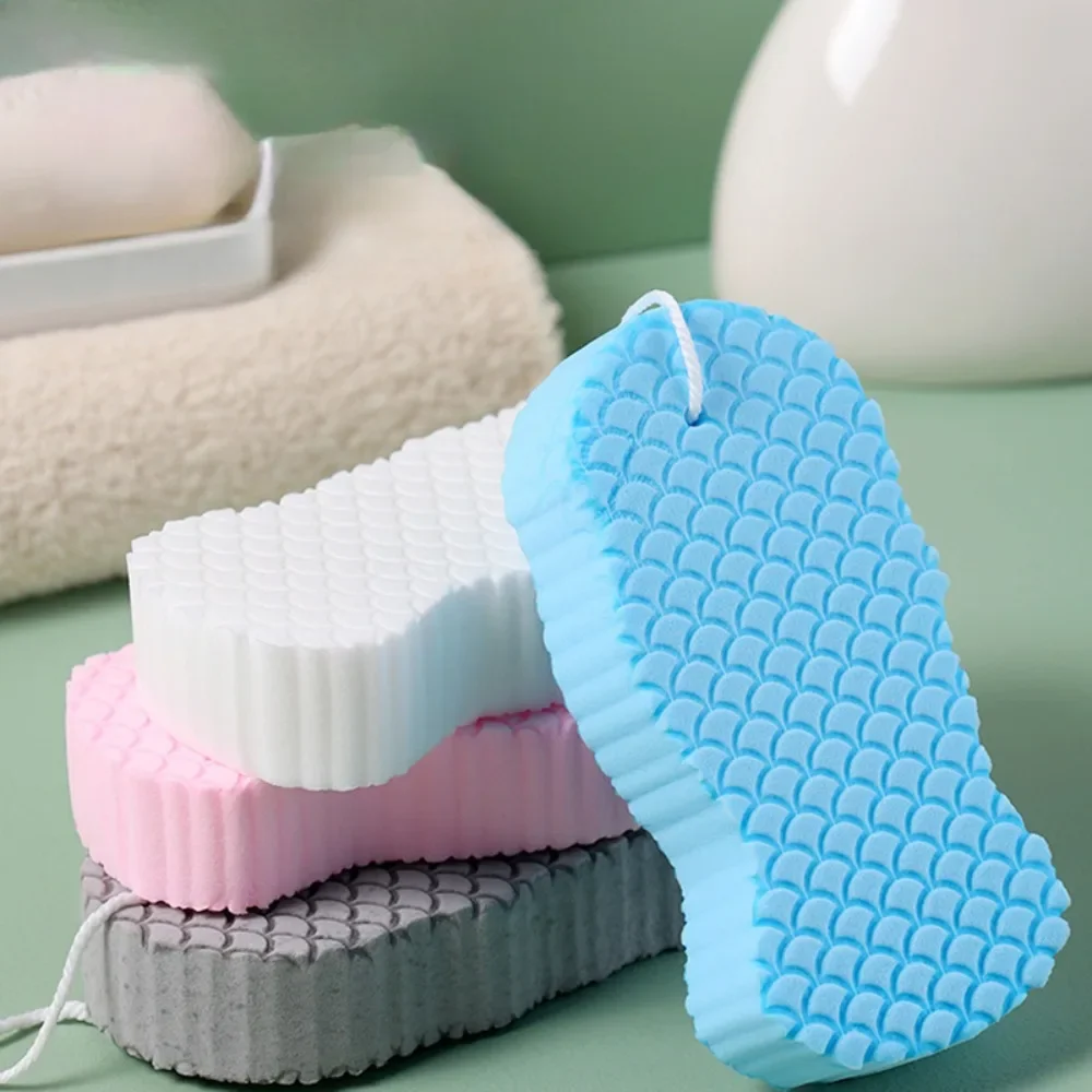Spugna da bagno 3D Scrubber per il corpo Esfoliante Scaglie di pesce Morbida e indolore Spazzola per la cura del corpo Detergente Bagno Doccia Forniture per Aadulto