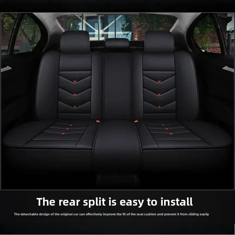 لأغطية مقاعد السيارة دودج رام: مجموعة كاملة ناعمة ومريحة من أغطية المقاعد المقاومة للماء من الجلد الصناعي ذات 5 مقاعد