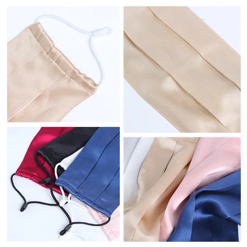 Winsleter, 6A 19MM 100 % echte Seide Sonnenschutzmaske, Damen Sonnenschutz UV, Radfahren atmungsaktive dünne Maske, 2025 Sommer neu A57307CC