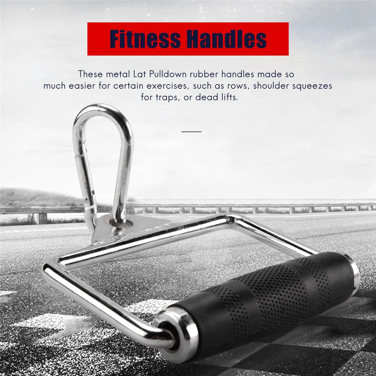 Manijas de máquina de cable desplegable Lo-ok, mango de cable bajante de bíceps y bíceps de alta resistencia para entrenamientos de polea, gimnasio en casa