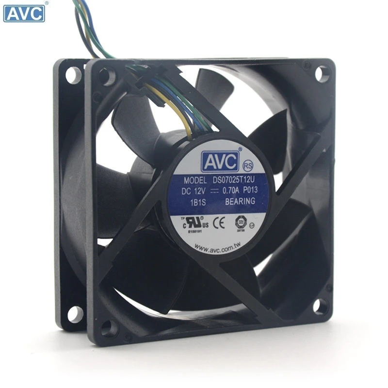 Dla AVC DS07025T12U 70mm 7025 DC 12V 0.7A 4-pin PWM procesora obudowa pc wentylator chłodzący