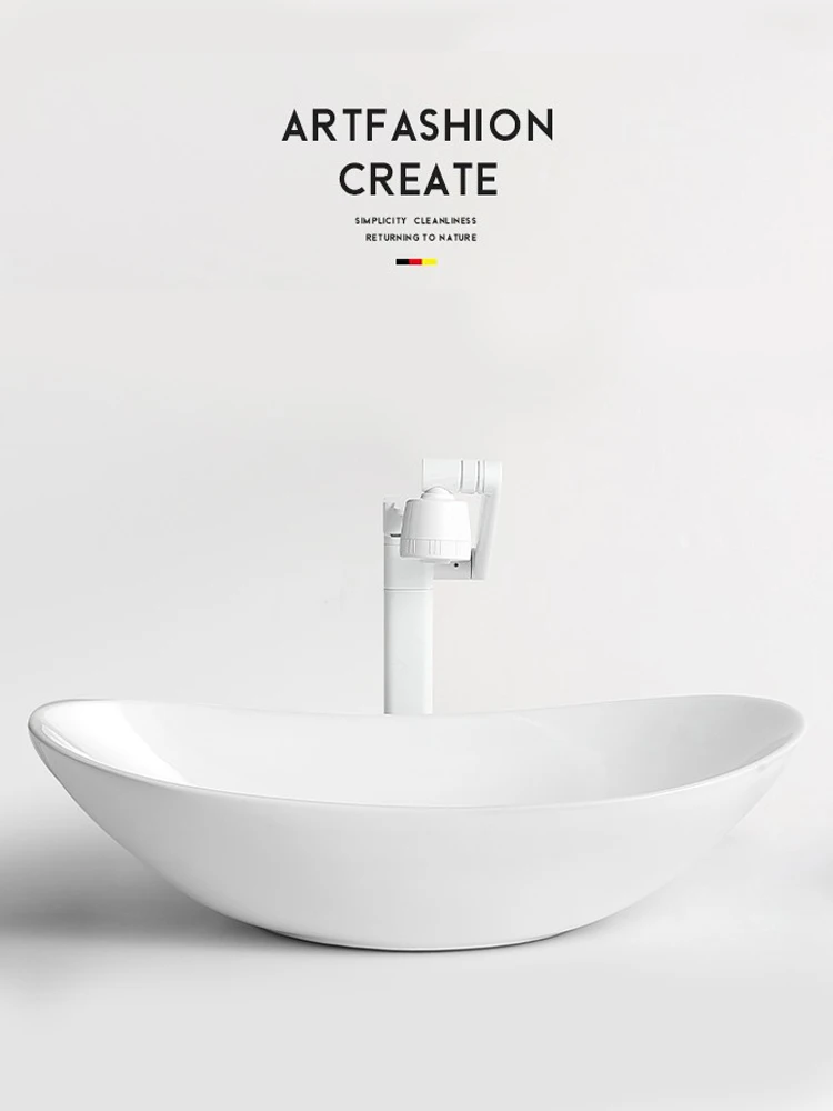 Toilet countertop basin, washbasin, single basin creative art, ceramic balcony washbasin, washbasin, household use