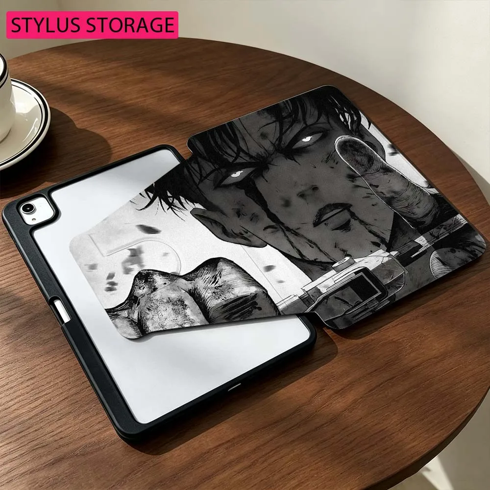 Anime A-Attack on Titan For Samsung Galaxy Tab S9 S10 S11 14.6 13.1 inch FE Ultra 360° Rotation Stylus Storage Tablet Case