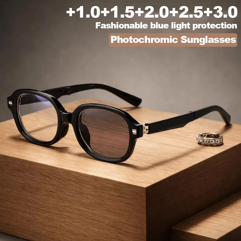 

1 шт. стильные очки для чтения в овальной оправе, сверхлегкие очки с защитой от синего света, идеально подходят для уличной фотографии, повседневного использования, домашнего использования