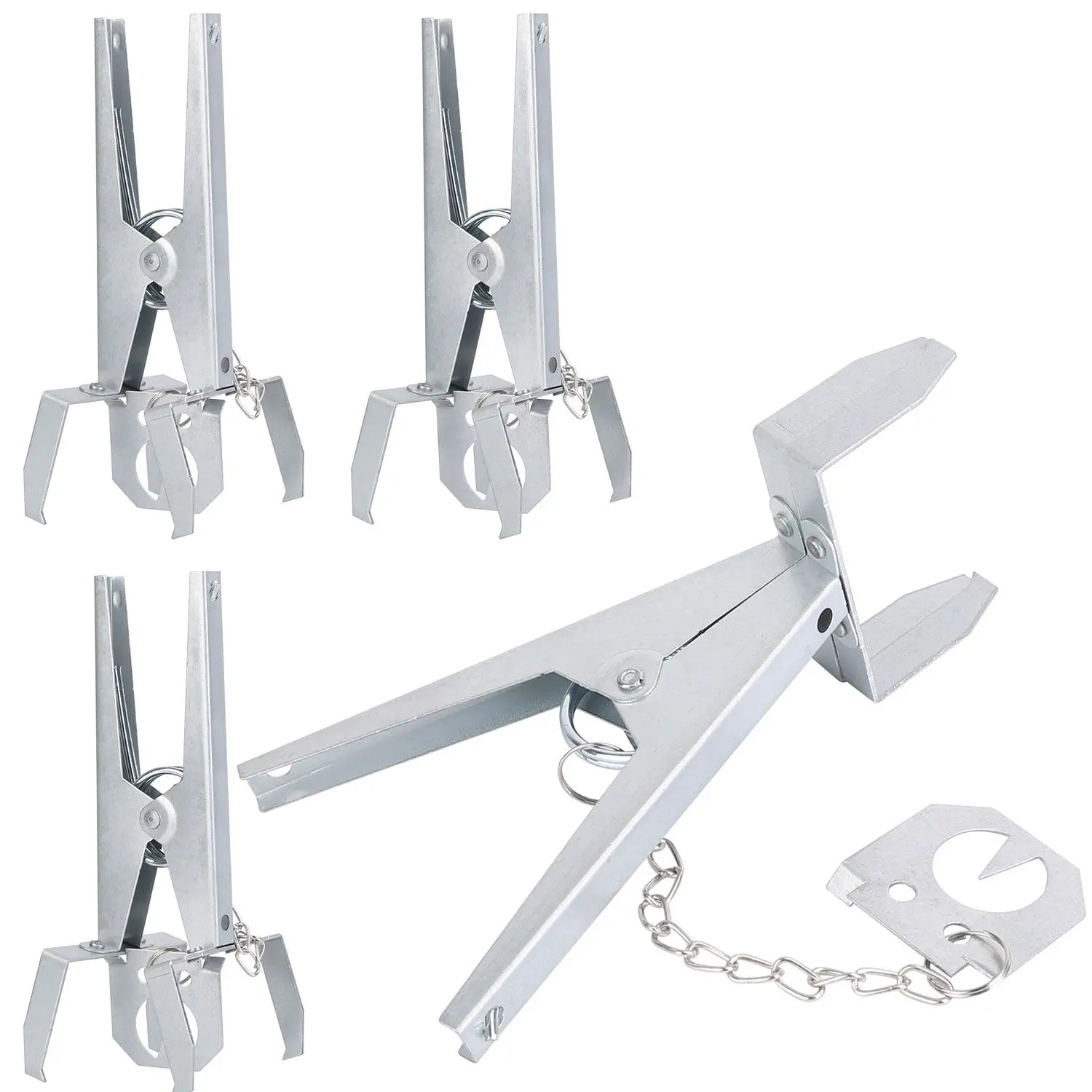 

For 4Pack Reusable Mole Traps with Scissor Jaw Mole Killers Effective Mole Clips for Vegetable Shed Field Garden Yard
