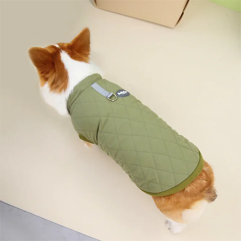 Winter Pet Coat Jacket Welsh Corgi Dog Clothes Dachshund Dog Clothing Harness Vest Outfit Bichon Pomeranian Poodle Dog Costumes