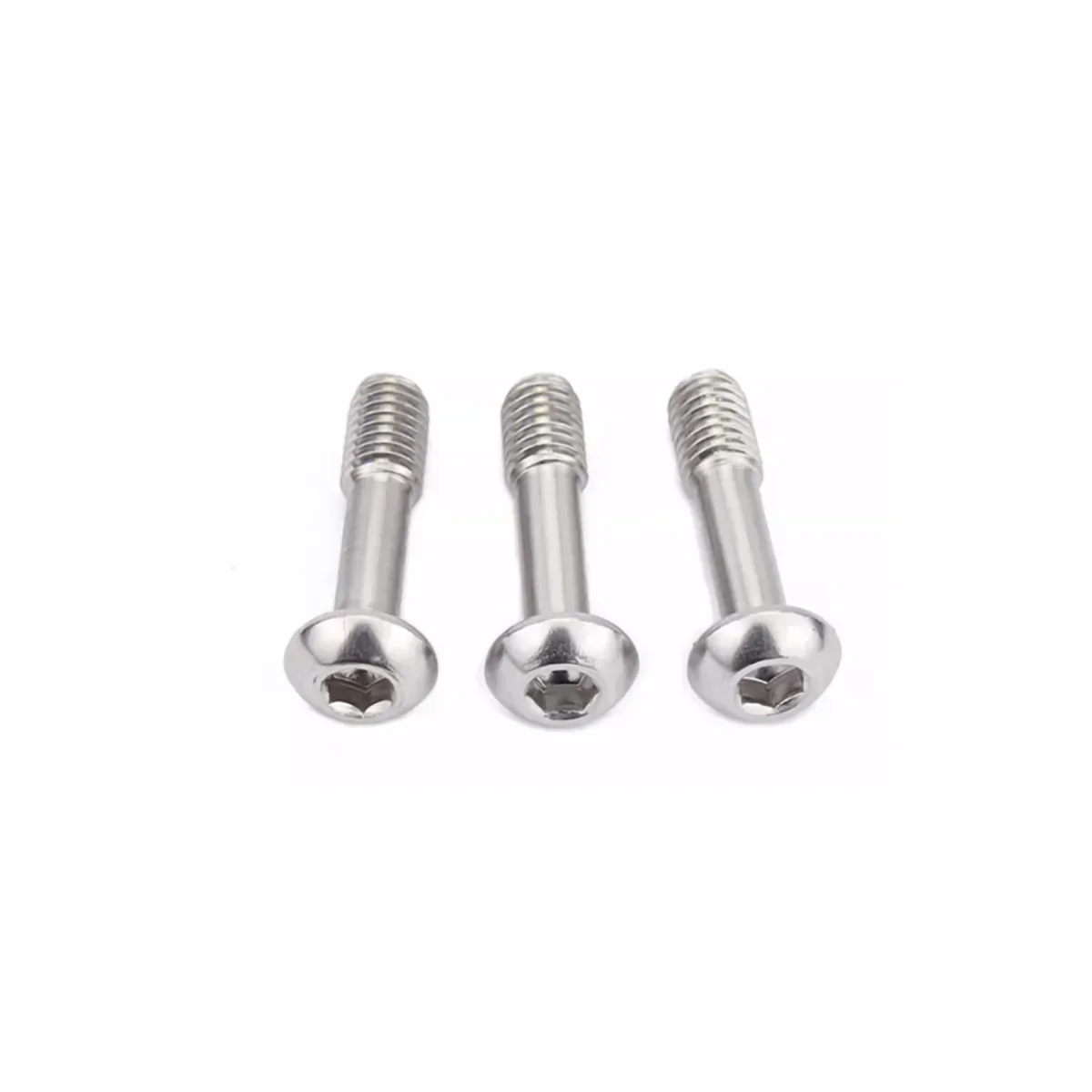 304 Stainless Steel Pan Head Hexagonal Locking Screw / Round Head Non Release Bolt Half Tooth M3M4M5M6M8