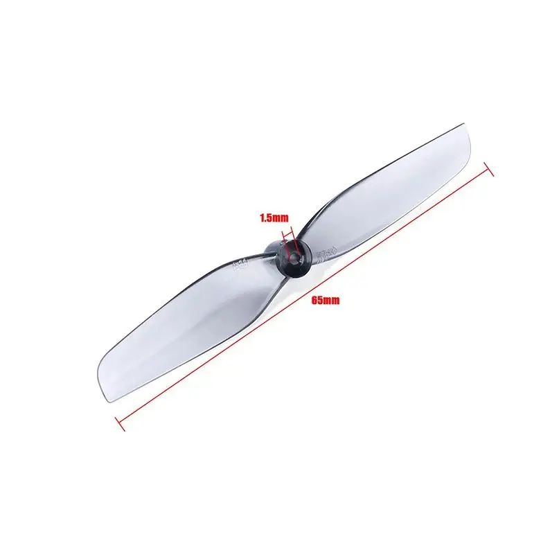 5Pairs/10PCS HQPROP T65MM 65mm 2-Blade T-Mount PC Propeller 1.5mm for FPV Freestyle 2.5inch Toothpick Cinewhoop Ducted Drone thumbnail 4