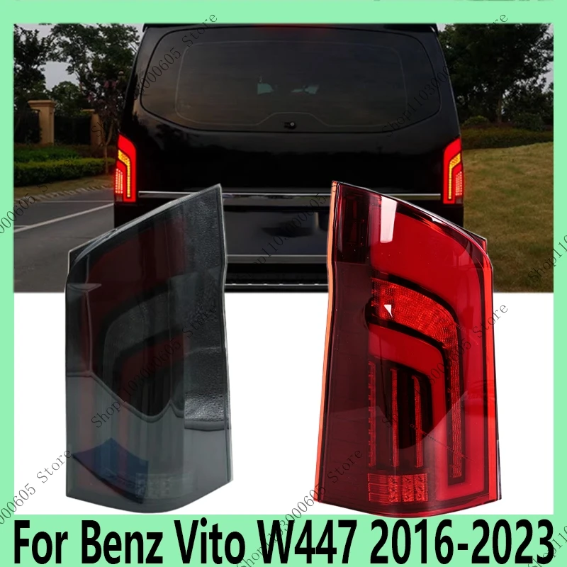 

Для Benz Vito W447 2016-2023 автомобильные аксессуары задний бампер ходовые огни указатель поворота тормоз аварийный стоп-сигнал задний фонарь