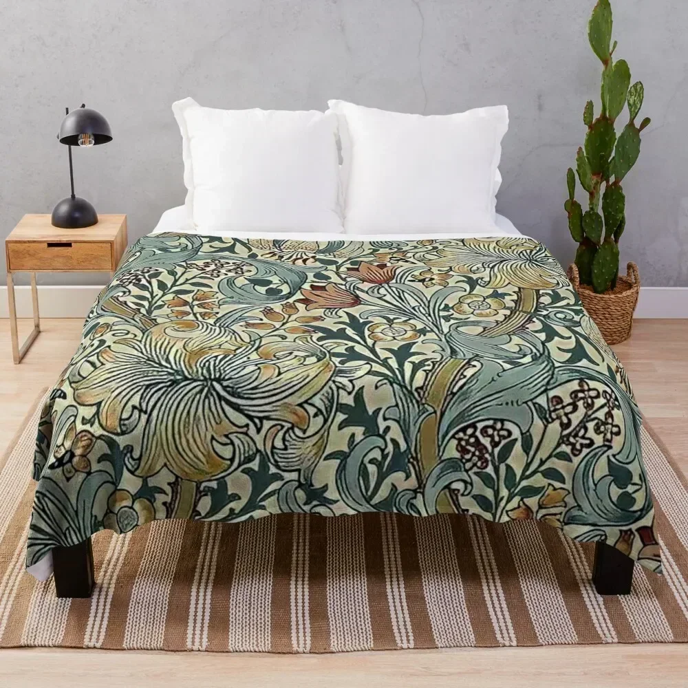 William Morris - floral design Throw Blanket Hair Nap Furrys Softest Blankets