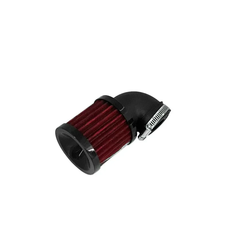 Motorcycle Cafe Racer Air Filter 28mm-48mm Cleaner Clamp-on 90 Degree Bend Toring Offroad Old School Bobber Dirt bike