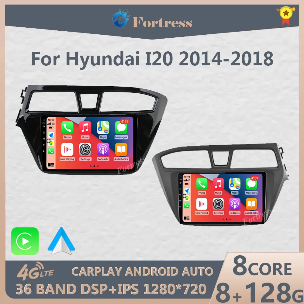 

Android 13 For Hyundai i20 2 II GB 2014 2015 2016 2017 Car Radio Android auto wireless Carplay Multimedia Video Player adapter