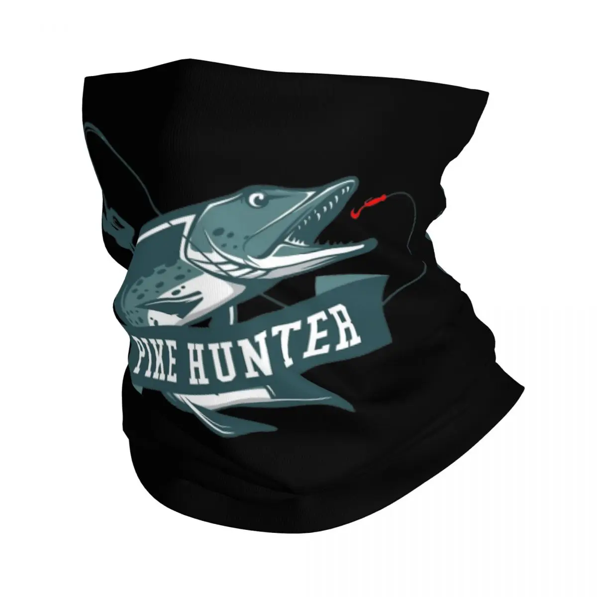 

Pike Hunter Fish Angler Sport Fisherman Bandana Neck Gaiter Balaclavas Magic Scarf Warm Cycling Fishing Unisex Adult All Season