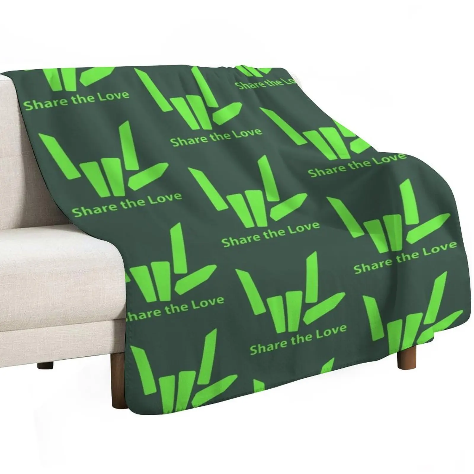 Get Here Kids Original share The Love Throw Blanket Comforter For Sofa Thin Loose Sofa Cute Plaid blankets ands Blankets