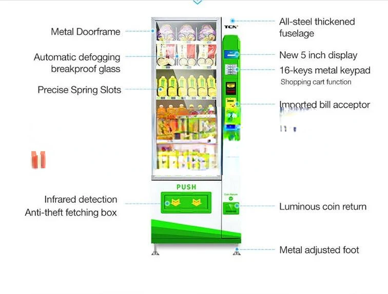 2020 Hot sale snacks and drinks vending machine multifunction automatic vending machine mask vending machine