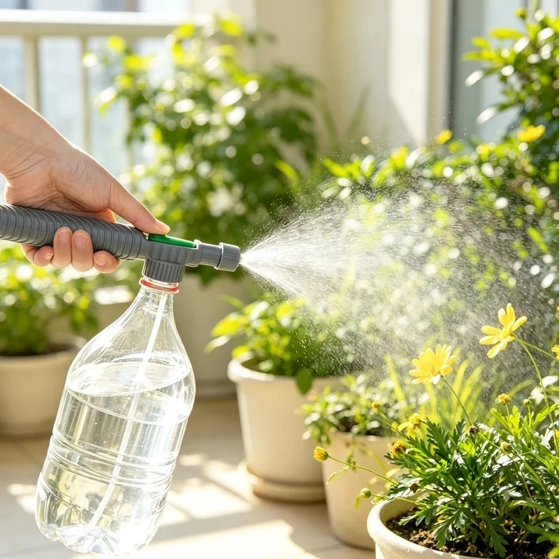 1/2/3/4pcs  Air Pump Manual Sprayer Adjustable Drink Bottle Spray Head Nozzle Garden Watering Tool Sprayer Agriculture Tools