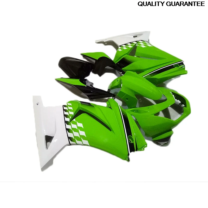 

fairings 100% Fit For Kawasaki Ninja250R 2008-2014 Green Black White Fairing EX250 Ninja250R 08-14 07