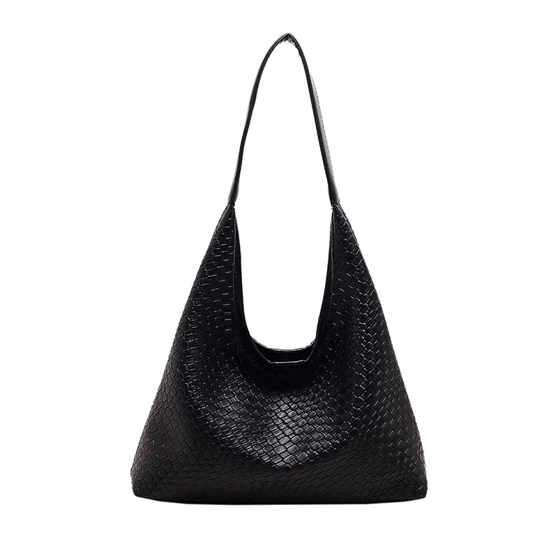 2024 Fashion Popular Woven Commute Minimalist Tote Bag Special-Interest Design Underarm Bag Western Style Shoulder Bag