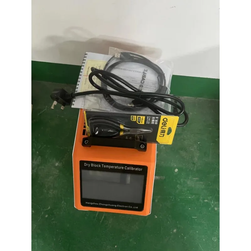 ET3820 Upgraded Dry Block Calibrator Temperature Calibrator -45C-660C with 6.2 Inch Color Touch Screen Portable Dry Body Furnace