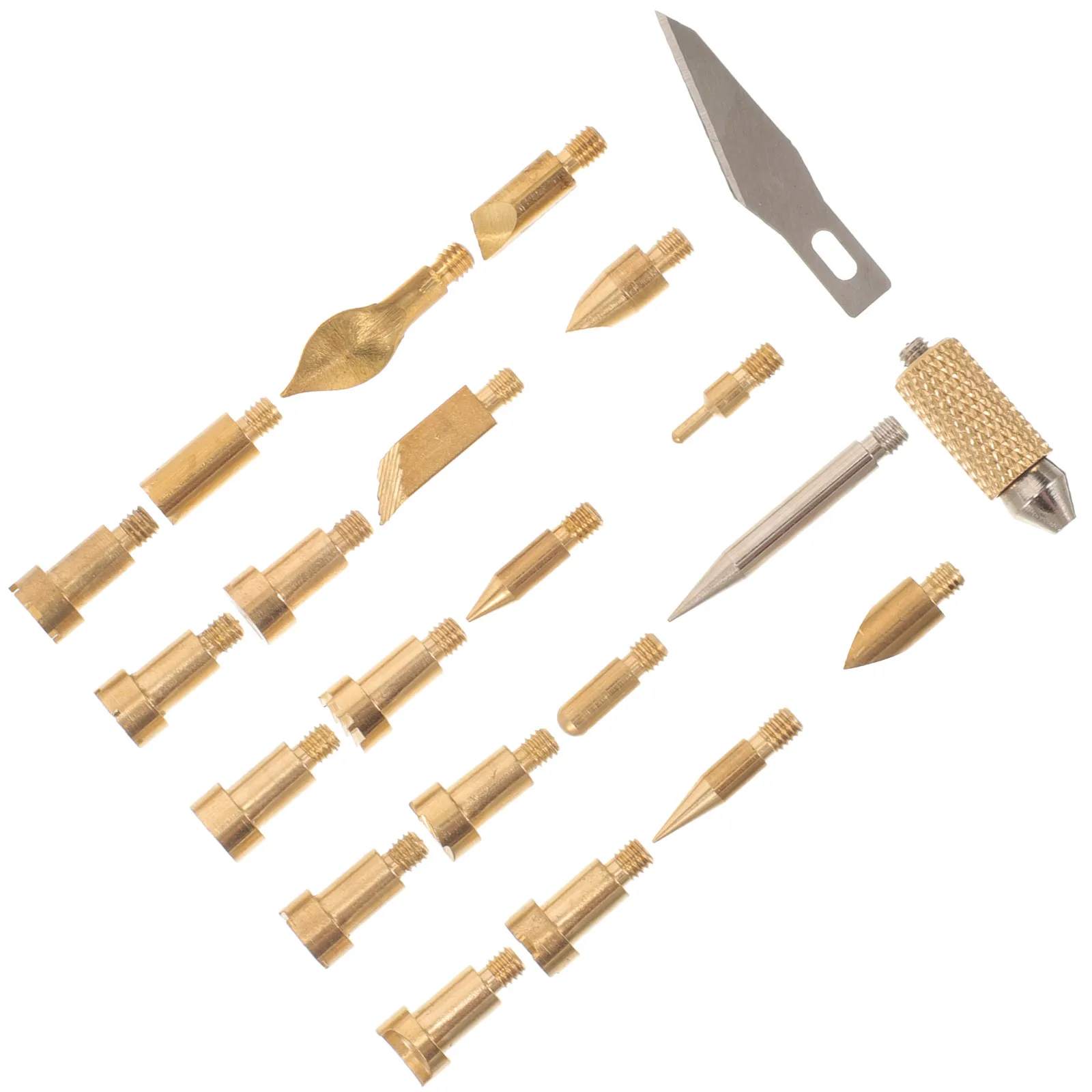 

22 Pieces Pyrography Tips Wood Burning Machine Nibs Replacement Carving Tools Kit DIY Craft Artwork Handmade Supplies