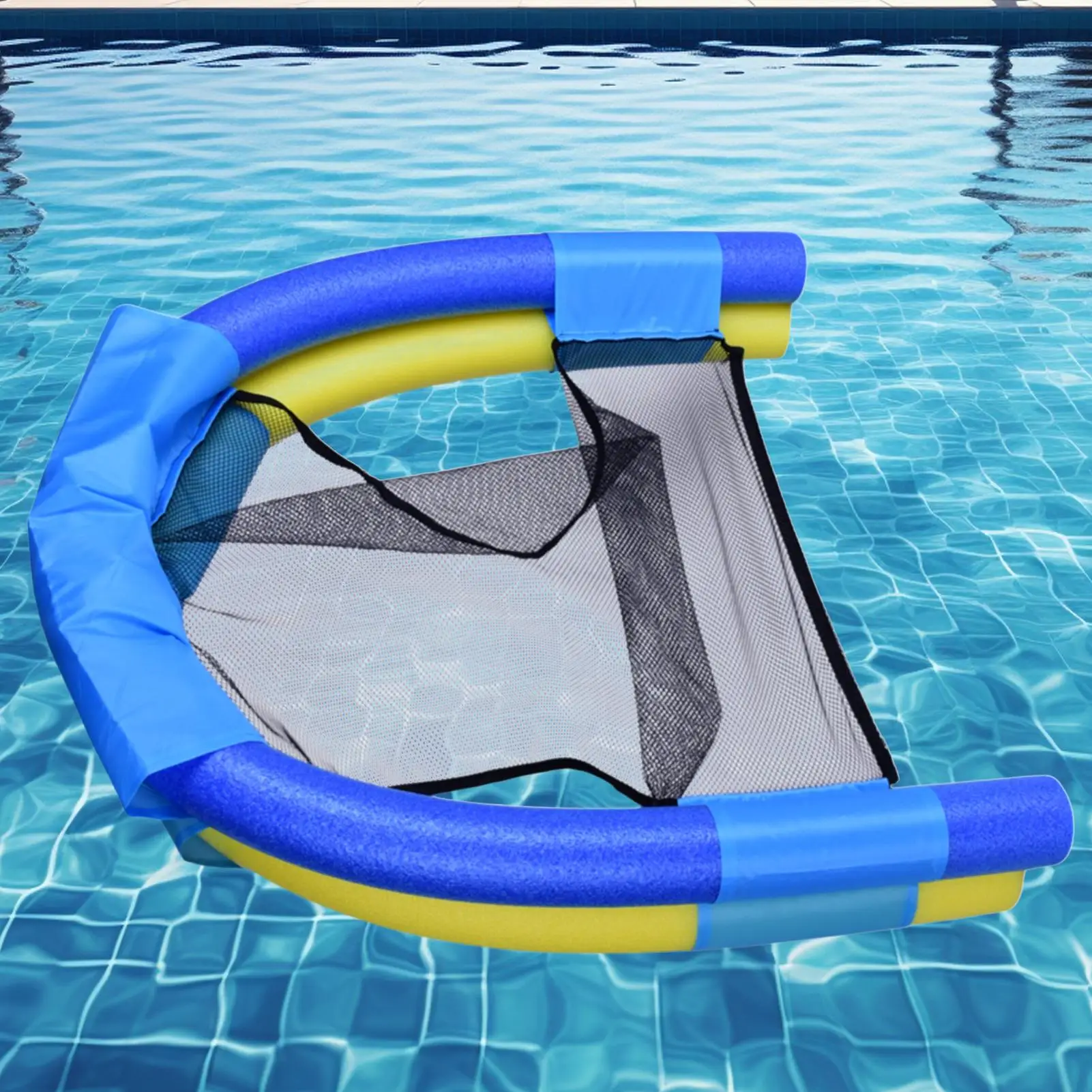 Floating Chair for Pool with Backrest Ergonomic Inflatable Pool Raft Beach Float for Women Men Adults Summer Vacation
