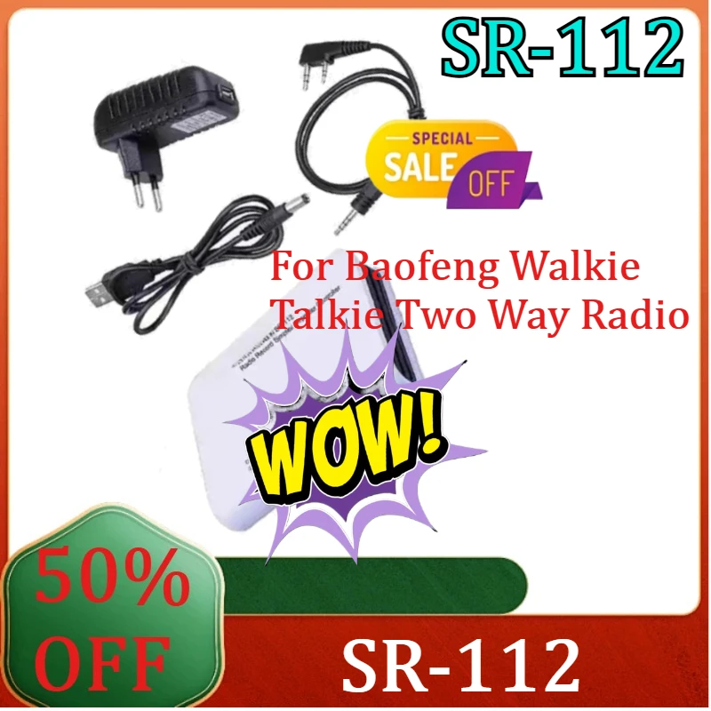 

For Baofeng Walkie Talkie Two Way Radio New SR-112 Cross Band Simplex Repeater Controller