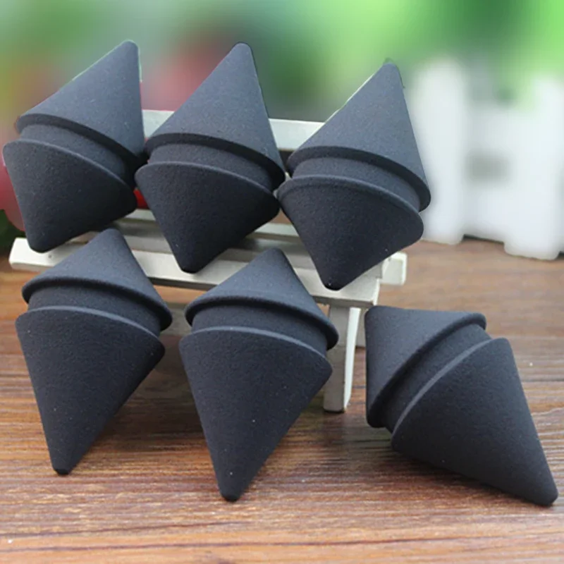 Make-up blender sponzen Vloeibare compacte foundationspons Zwart Superzachte latexvrije cosmetische hulpmiddelen