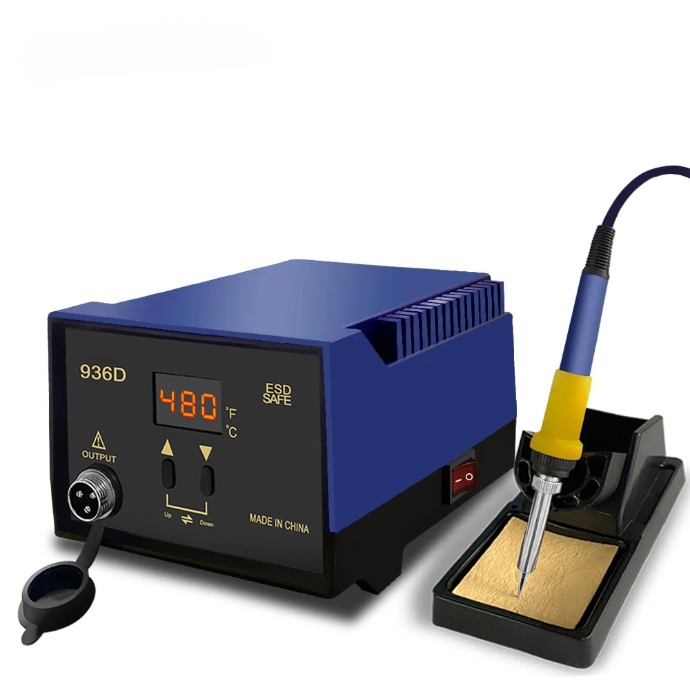 936D high frequency 60W welding table electric soldering iron household welding adjustable temperature industrial grade