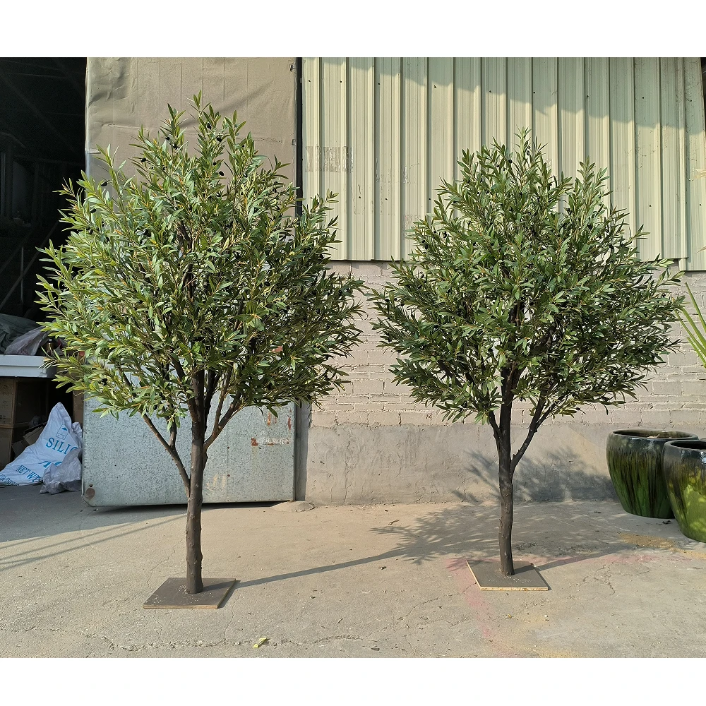 

Simulation of large artificial plants olive tree restaurant hotel salon home garden green plants indoor and outdoor decoration