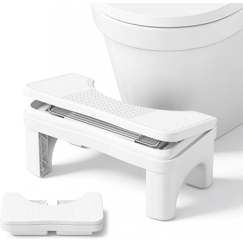1 PC Bathroom toilet stool, upgraded toilet footstool, adult squat toilet stool, adult bathroom stool, strong load-bearing capacity, white.Back-to-school gifts, gifts for friends, Thanksgiving gifts, Valentine's Day gifts