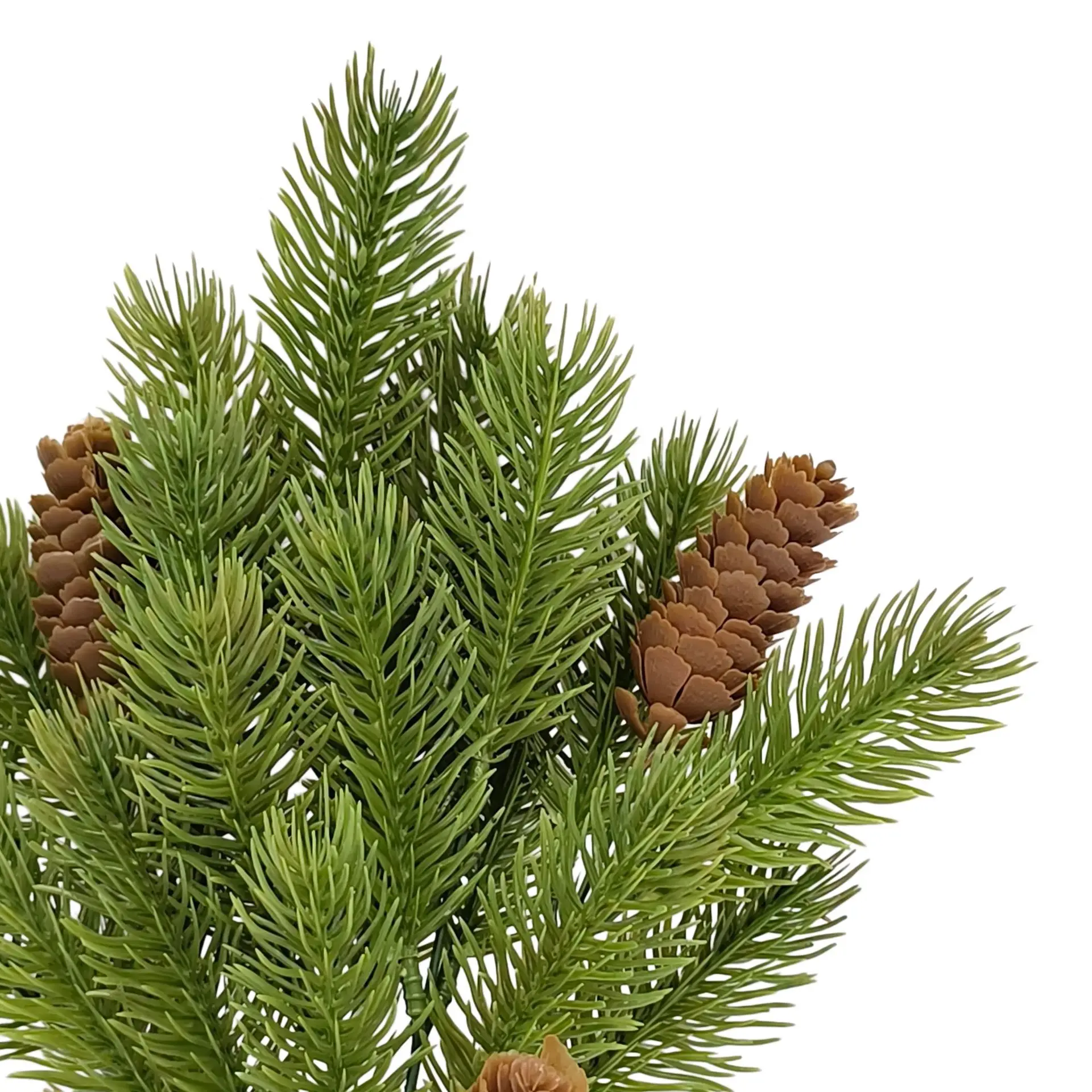 Floral Designer-Grade Pine Foliage with Pine Cones for Bridal Bouquets Boutonnieres Corsages and Ceremony Aisle Styling
