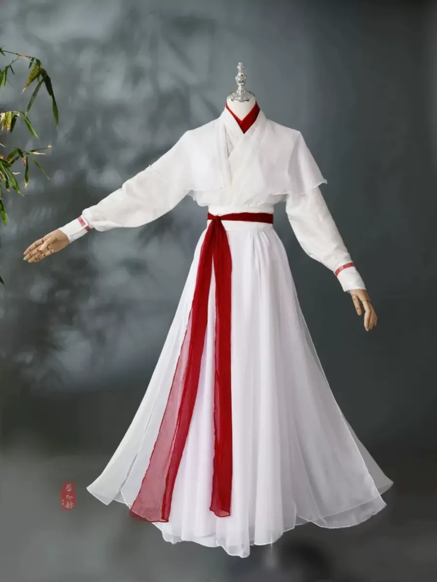 

Anime Tian Guan Ci Fu He Xuan Gu Yun Red Cosplay Costume White Chinese Hanfu Halloween Carnival Fancy Party Cosplay Props