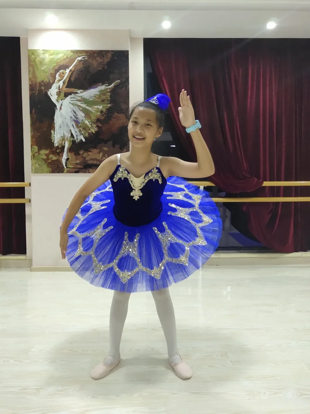 Azul branco cisne crianças ballet dança traje profissional adulto tutu vestido de princesa palter ballet tutu para meninas crianças mulheres