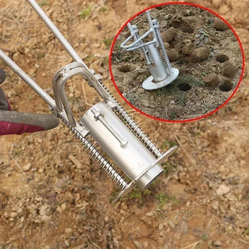 

Agricultural Seedling Transplanting Machine Planting Hot Pepper Seedlings Plastic Film Punching Vegetable