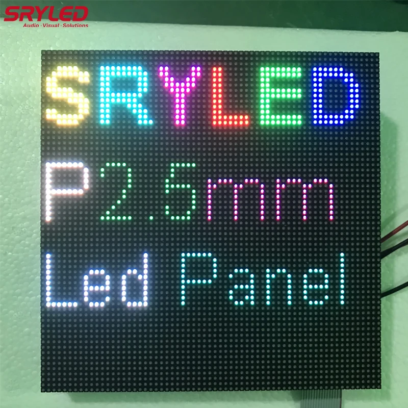 SRYLED P2.5 LED Matrix Panel 64x32 Pixels P2.5 Indoor Full Color HUB75 160mm*80mm SMD RGB LED Display Module