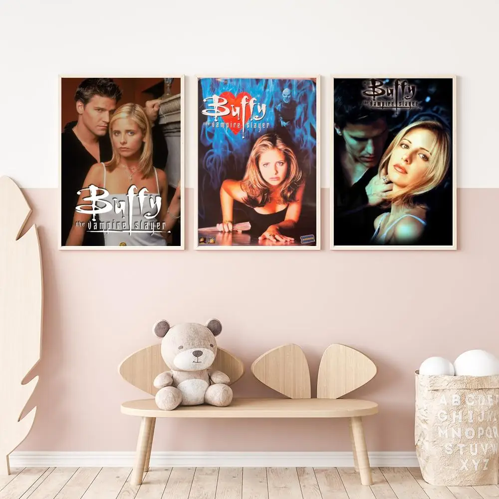 Buffy the Vampire Slayer Classic Movie Poster Versatile HD Waterproof Wall Art Self-Adhesive Decor for Any Space Ideal Gift