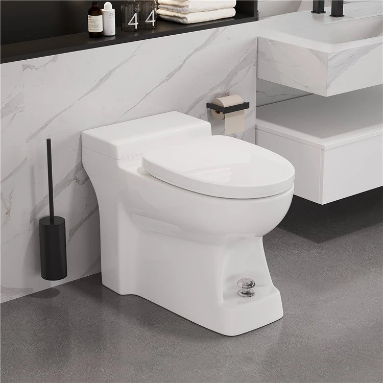 High Quality No Water Tank Toilet Bowl Sanitary Ware Bathroom Wc Saving Water Foot Flush Commode Ceramic One Piece Toilet