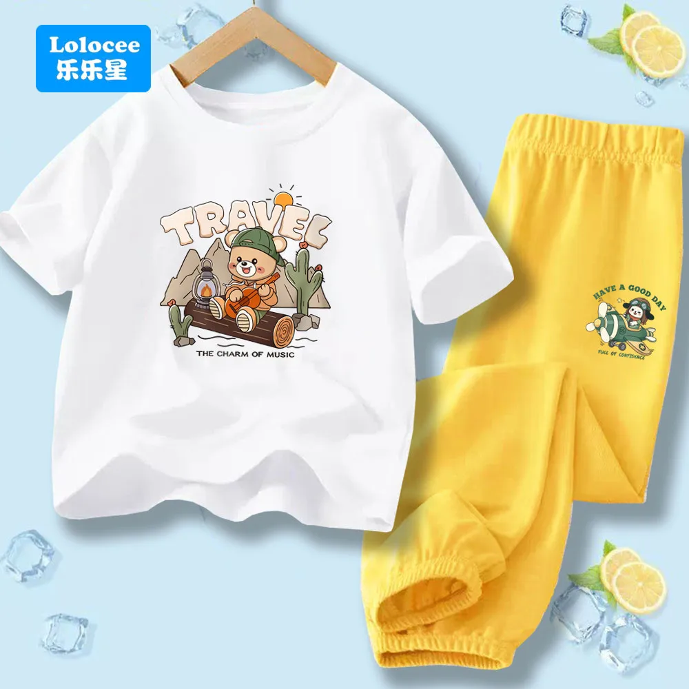 2026-verao-meninos-roupas-esportivas-dos-desenhos-animados-urso-camiseta-calcas-finas-2-pcs-conjunto-para-criancas-roupas-casuais-criancas-agasalho-xjt1