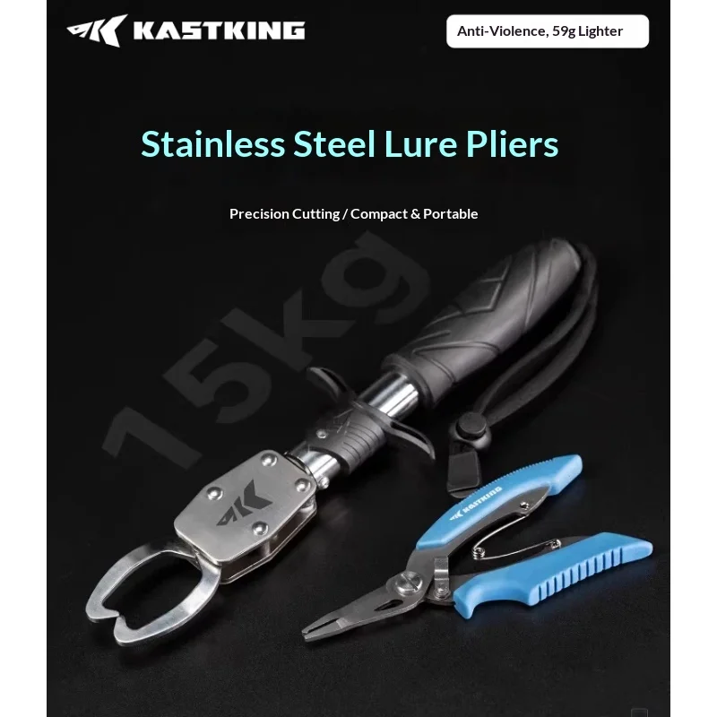 

Многофункциональные рыболовные плоскогубцы KastKing Mini из нержавеющей стали с кусачками и узловязом для спиннинговой ловли и активного отдыха на природе