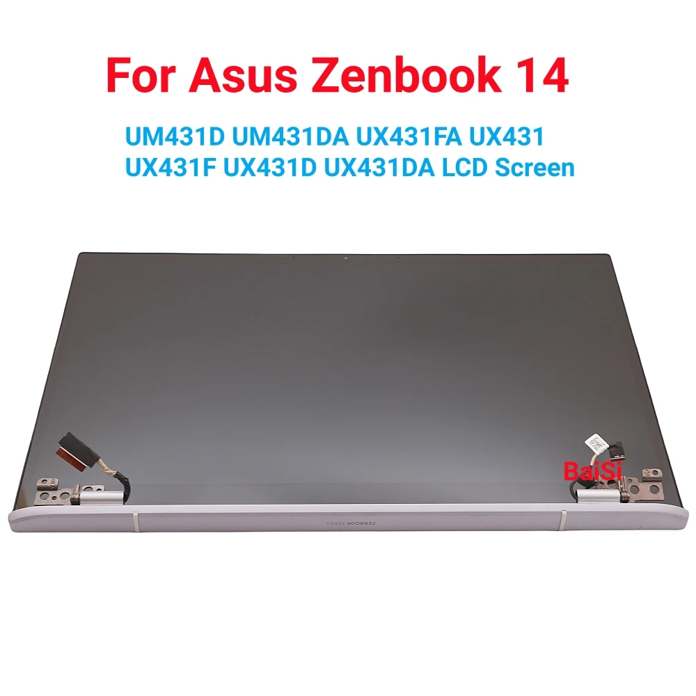 

14.0 inch Upper Part For Asus Zenbook 14 UX431FA UX431 UX431F UX431D UX431DA UM431 UM431D Laptop LCD Screen Assembly Full Parts