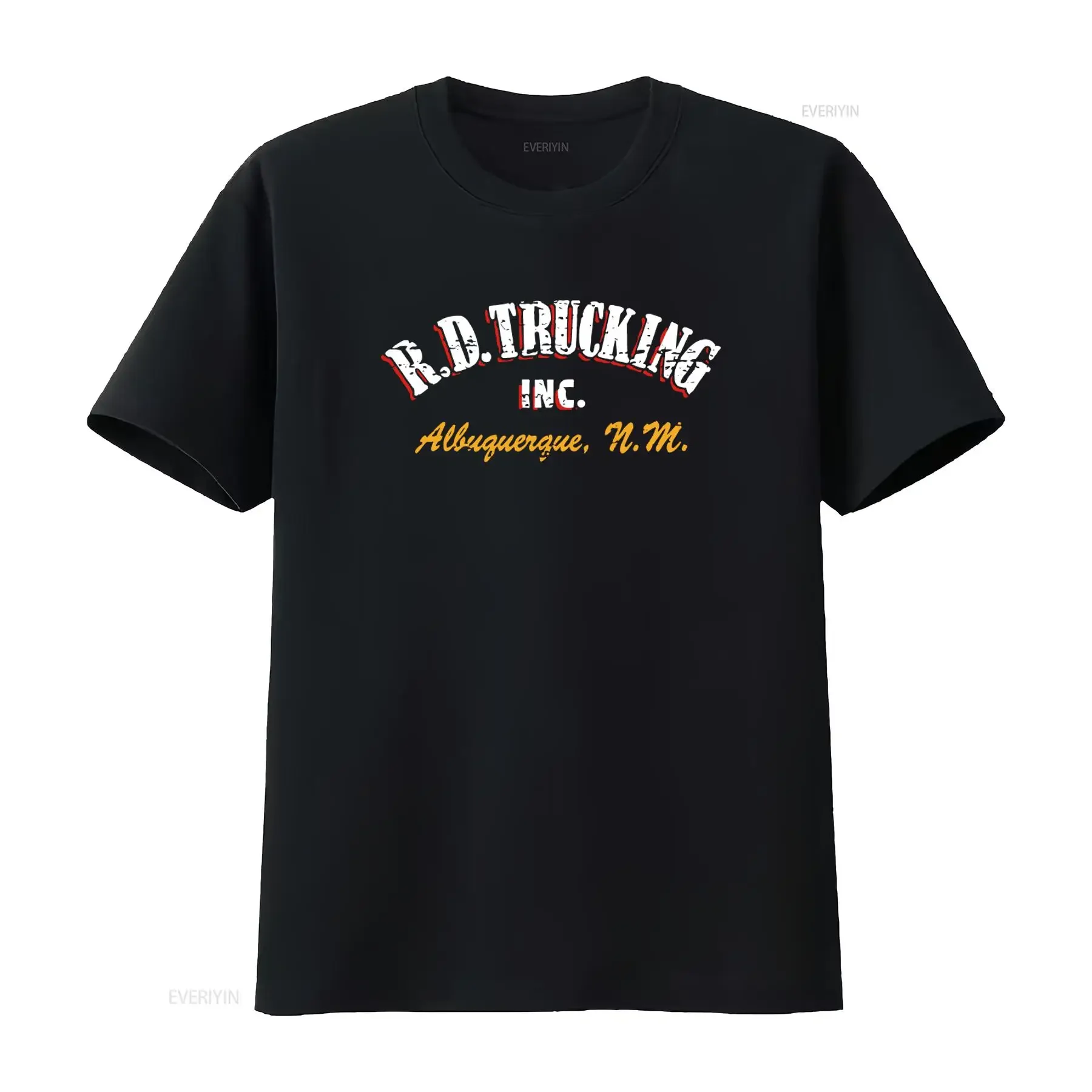 R D Trucking Inc Albuquerque N M T Shirt for Men Vintage Style Print vintage Washed designer clothes Comfortable graphic