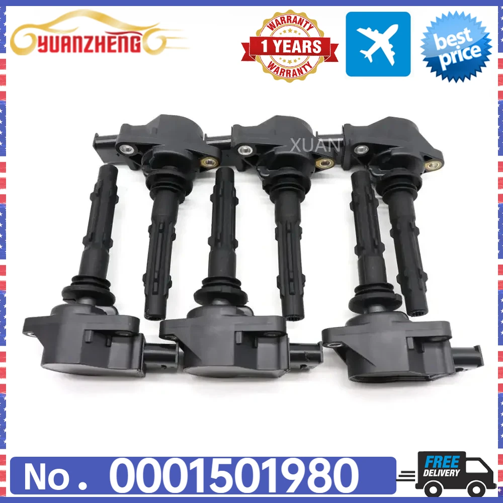 For Mercedes-Benz W211 W212 A207 C207 C280 C300 C350 S211 S212 E230 E280 E300 E350 ML350 Ignition Coil Kit 0001501980