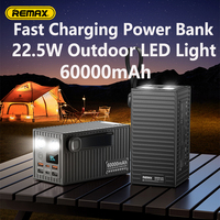 REMAX 100W 27W 80000mAh 60000mAh Power Bank Fast Charging For Laptop iPhone 15 Pro 14 13 X iPad PowerBank Outdoor Power Station