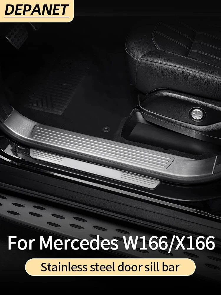 Trim for Mercedes Benz GLE W166 350d GLE Coupe C292 AMG GLE Mercedes GLS X166 GL 450 ML 350 Welcome Pedal Trim Cover Accessories