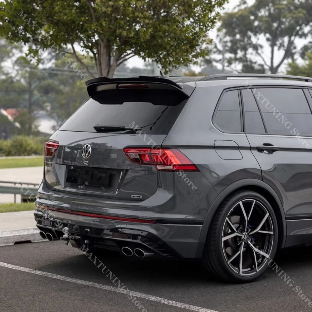 Car Rear Roof Spoiler Wing For Volkswagen VW Tiguan MK2 R R-Line 2017-2023 Tail Spoiler Wings Auto Body Kits