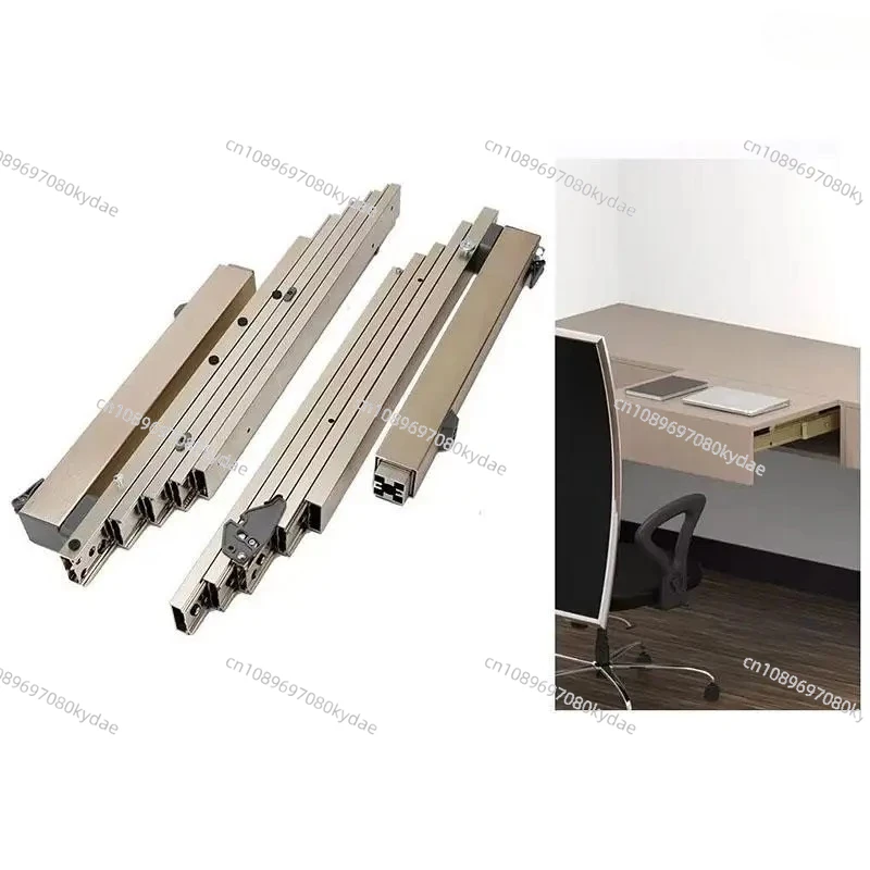 NEW Multi-Section Hidden Table Slideway Multi-functional Pulling Folding Dining Table Retractable Rail Flat Push With Feet Track